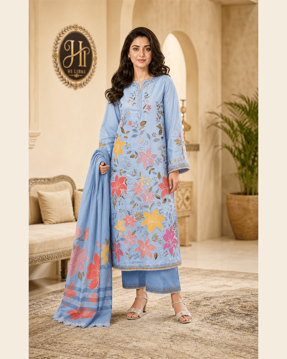 Aneela's Embroidered Cotton Suit featured image