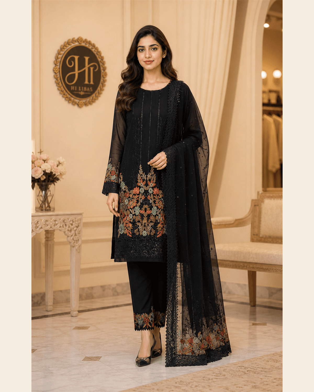 Iznik Embroidered Cotton Suit featured image
