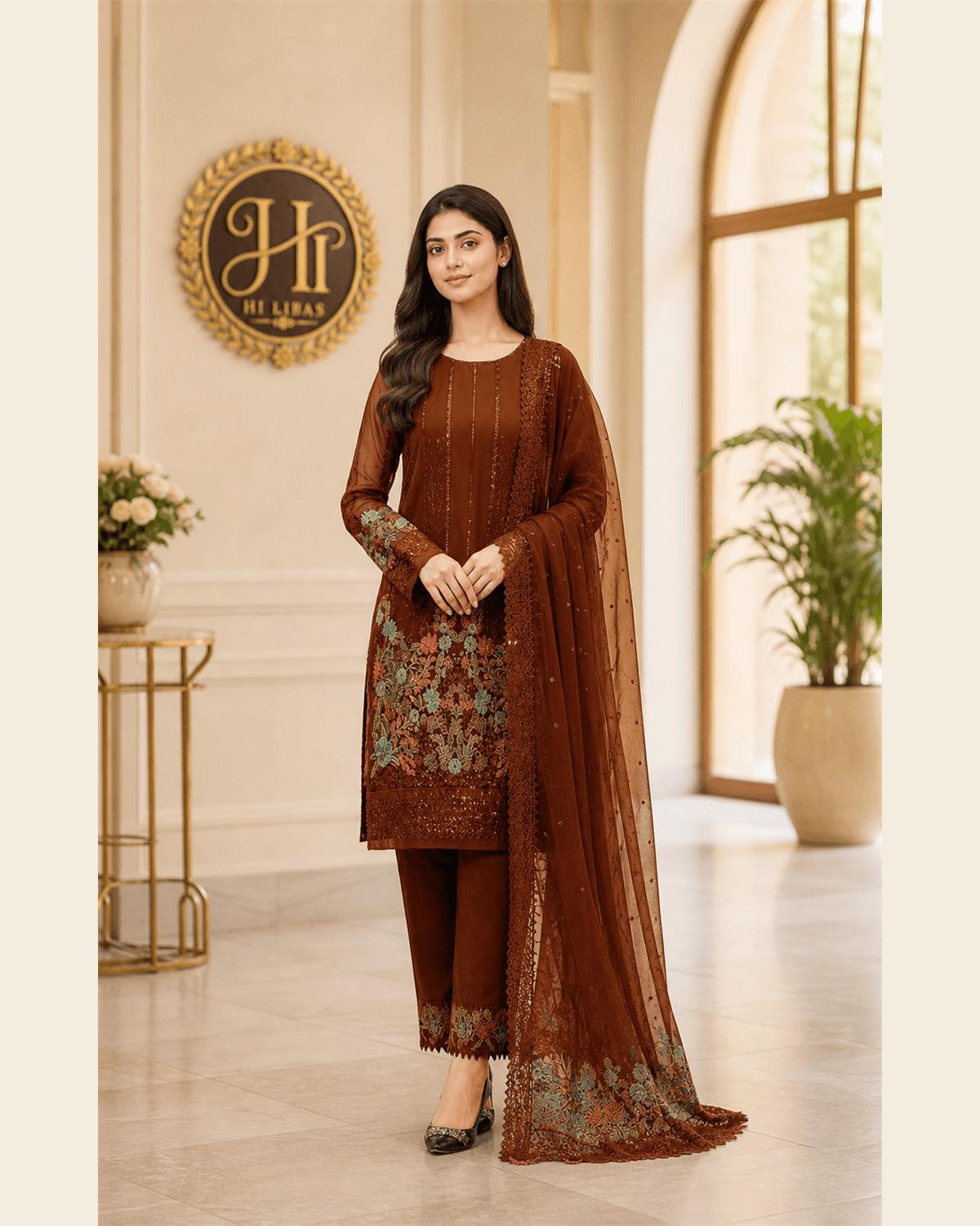 Iznik Embroidered Cotton Suit featured image