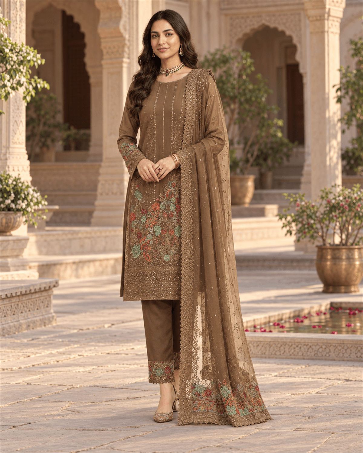 Iznik Embroidered Cotton Suit featured image