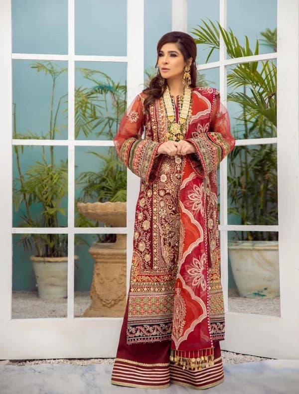 Maryam Hussain Gota Kingri Wedding Luxury | Organza Suit featured image