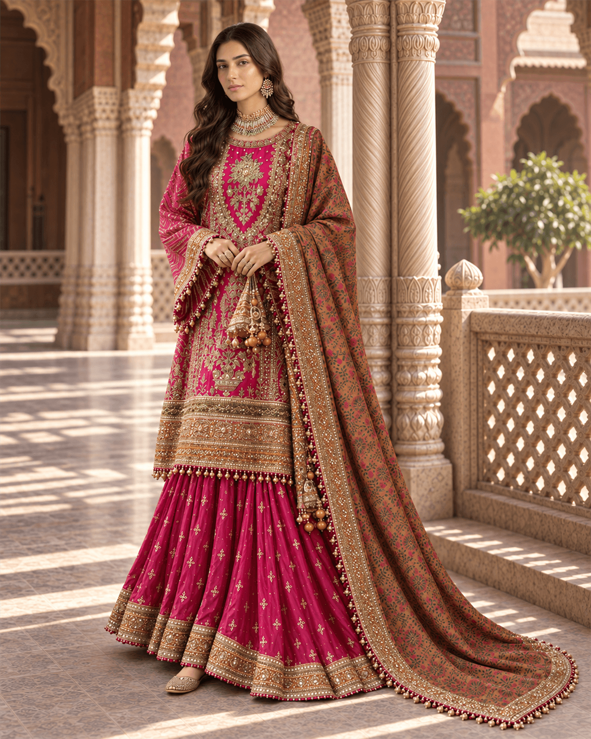 Formal Collection - MNR - Zarlish 23 - Naranji Bagh - D#06 Jazzberry jam image 1